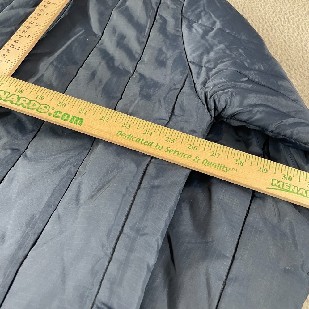 Refrigiwear Insulated Puffer Men's Long Coat Size 2XL Navy Blue‎ Warm Full Zip * - Picture 11 of 13